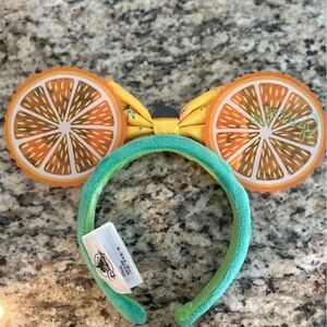 Disney Orange Bird Yellow Orange Slice Flower and Garden Festival Mickey Ears